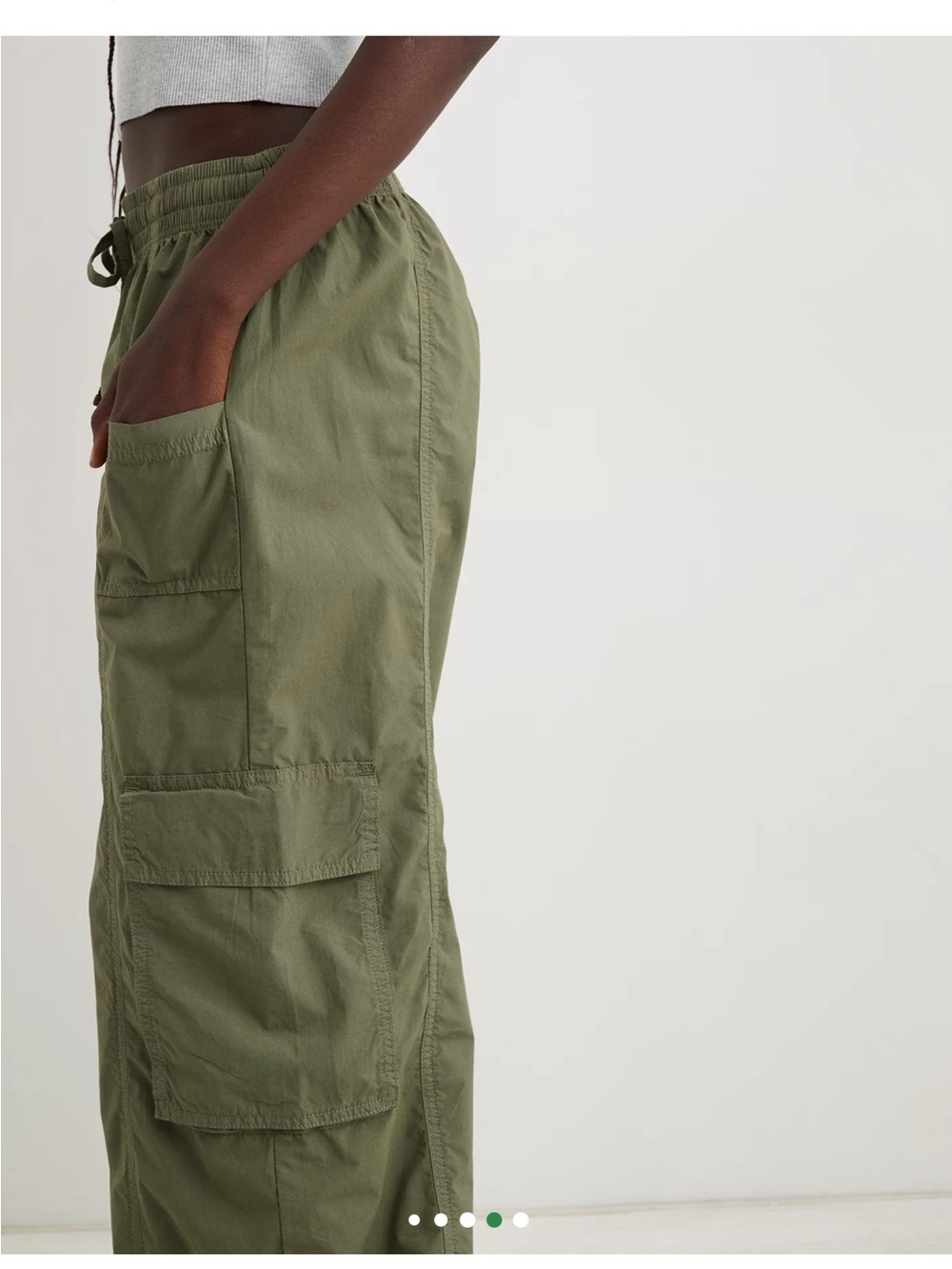 Aerie High Waisted Go-For-It Baggy Cargo Pant - Picture 4 of 9
